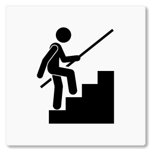 Schodiště, 80x80mm, bílá, Nevada